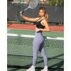 imageOQQ Womens 2 Piece Yoga Leggings Ribbed Seamless Workout High Waist Cross Over Athletic Exercise LeggingsBlack blues
