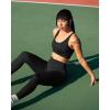 imageOQQ Womens 2 Piece Yoga Leggings Ribbed Seamless Workout High Waist Cross Over Athletic Exercise LeggingsBlack blues
