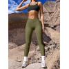 imageOQQ Womens 2 Piece Yoga Leggings Ribbed Seamless Workout High Waist Cross Over Athletic Exercise LeggingsBlack sauerkraut