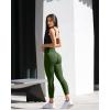 imageOQQ Womens 2 Piece Yoga Legging Seamless Workout High Waist Butt Liftings Athletic LeggingsBlack armygreen