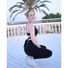 imageOQQ Womens 2 Piece Yoga Legging Seamless Workout High Waist Butt Liftings Athletic LeggingsBlack black