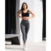 imageOQQ Womens 2 Piece Yoga Legging Seamless Workout High Waist Butt Liftings Athletic LeggingsBlack darkgrey
