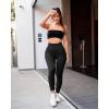 imageOQQ Womens 2 Piece Yoga Legging Seamless Workout High Waist Butt Liftings Athletic LeggingsBlack grey