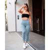 imageOQQ Womens 2 Piece Yoga Legging Seamless Workout High Waist Butt Liftings Athletic LeggingsBlack haze Blue