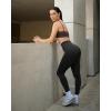 imageOQQ Womens 2 Piece Yoga Legging Seamless Workout High Waist Butt Liftings Athletic LeggingsBlack red