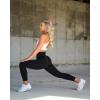 imageOQQ Womens 2 Piece Yoga Legging Seamless Workout High Waist Butt Liftings Athletic LeggingsBlack red