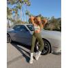 imageOQQ Womens 2 Piece Yoga Legging Seamless Workout High Waist Butt Liftings Athletic LeggingsBlack sauerkraut