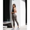 imageOQQ Womens 2 Piece Yoga Legging Seamless Workout High Waist Butt Liftings Athletic LeggingsBlack tea Leaf