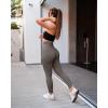 imageOQQ Womens 2 Piece Yoga Legging Seamless Workout High Waist Butt Liftings Athletic LeggingsTea Leaf beige