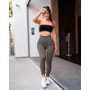 imageOQQ Womens 2 Piece Yoga Legging Seamless Workout High Waist Butt Liftings Athletic LeggingsTea Leaf beige
