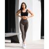 imageOQQ Womens 2 Piece Yoga Legging Seamless Workout High Waist Butt Liftings Athletic LeggingsTea Leaf beige