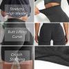 imageOQQ Womens 3 Piece High Waist Workout Shorts Butt Lifting Tummy Control Ruched Booty Smile Yoga Short PantsBlack Blue Avocadogreen