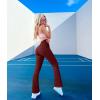 imageOQQ Womens Flare Pants Ribbed Seamless Workout High Waist Bell Bottoms PantsWinered