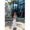 imageOQQ Women Pants Wide Leg High Waist Casual Lounge Pant Travel Vacation Trousers White