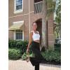 imageOQQ Women Wide Leg Pants High Waist Casual Pants Fall Clothes OutfitsBlack