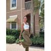 imageOQQ Women Wide Leg Pants High Waist Casual Pants Fall Clothes OutfitsGrey Brown