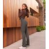 imageOQQ Womens 2 Piece Yoga Pants Ribbed Seamless Workout High Waist Athletic Straight Leg LeggingsBlack tea Leaf