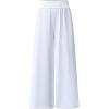 imageOQQ Women Pants Wide Leg High Waist Casual Lounge Pant Travel Vacation Trousers White
