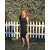 imageOQQ Womens 2 Piece Dress Sexy Ribbed Halter Neck Fashion Split Tank Tops DressesBlack beige