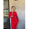 imageOQQ Womens Long Sleeve Maxi Dress Ribbed Back Slit Button Down Bodycon Soft Going Out Elegant Party DressesRed