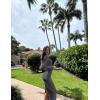 imageOQQ Womens Long Sleeve Maxi Dress Square Neck Ribbed Bodycon Lounge Soft DressesDarkgrey