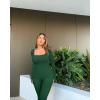 imageOQQ Women Long Sleeve Yoga Jumpsuits Workout Ribbed Bodysuits Pants Sexy One PieceDarkgreen