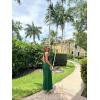 imageOQQ Womens Jumpsuits Dressy Crew Neck Sleeveless One Piece Outfits Casual Wide Leg Pants Jumpsuits Darkgreen
