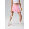 imageOQQ High Waist ALine Pleated Mini Skirts Athletic Skorts Short Active Skirt for Golf Running WorkoutPink