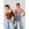 imageOQQ Womens Tube Bodysuits Strapless Basic Sleeveless Ruched Stretch ClassicFit Tops Sexy BodysuitsHide Pink
