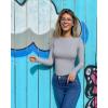 imageOQQ Womens 3 Piece Long Sleeve Tops Crew Neck Stretch Fitted Underscrubs Layer Tee Shirts 2025 Casual OutfitsBlack grey beige