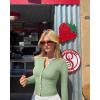 imageOQQ Womens Long Sleeve Shirts Crew Neck Button Knit Stretch Casual Basic Tops Fitted Tee ShirtsPea Green