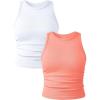 Coral Orange white
