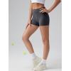 imageOQQ Shorts for Womens High Waist Tummy Control Yoga Fitness Athletic Workout Running Shorts Darkgrey