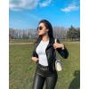 imageOQQ Womens Bodysuits Ruched Crew Neck Long Sleeve Lounge Stretch Vacation BodysuitsWhite