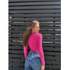 imageOQQ Womens Bodysuits Sexy Ribbed Square Neck Long Sleeve Tummy Control Casual Fall BodysuitsPitaya