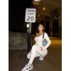 imageOQQ Women Long Sleeve Yoga Jumpsuits Workout Ribbed Bodysuits Pants Sexy One PieceBeige