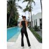 imageOQQ Womens Jumpsuits V Neck Basic Sleeveless Stretch ClassicFit Sexy Long Pants Rompers 2025Black