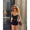imageOQQ Womens Shapewear Bodysuit Tummy Control Body Shaper Seamless Body SuitBlack