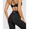imageOQQ Yoga Pants Women High Waist Casual Soft Crossover Straight LegBlack