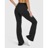 imageOQQ Yoga Pants Women High Waist Leggings Casual Soft Flared BottomsBlack