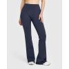 imageOQQ Yoga Pants Women High Waist Leggings Casual Soft Flared BottomsDark Blue