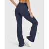 imageOQQ Yoga Pants Women High Waist Leggings Casual Soft Flared BottomsDark Blue