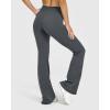 imageOQQ Yoga Pants Women High Waist Leggings Casual Soft Flared BottomsGraphite Grey