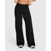 imageOQQ Yoga Pants Women High Waist Stretch Casual Soft Straight Leg BottomsBlack