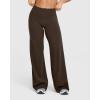 imageOQQ Yoga Pants Women High Waist Stretch Casual Soft Straight Leg BottomsDarkbrown