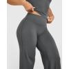 imageOQQ Yoga Pants Women High Waist Stretch Casual Soft Straight Leg BottomsDarkgrey
