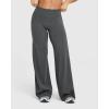 imageOQQ Yoga Pants Women High Waist Stretch Casual Soft Straight Leg BottomsDarkgrey