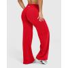imageOQQ Yoga Pants Women High Waist Stretch Casual Soft Straight Leg BottomsRed
