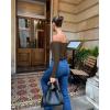 imageOQQ Bodysuits Womens OffShoulder Long Sleeve Seamless Shapewear TopsDarkbrown