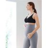 imageOQQ Womens Maternity Pants Casual Bell Bottoms Flare Leg Cozy Pant Pregnancy Lounge TrousersGrey